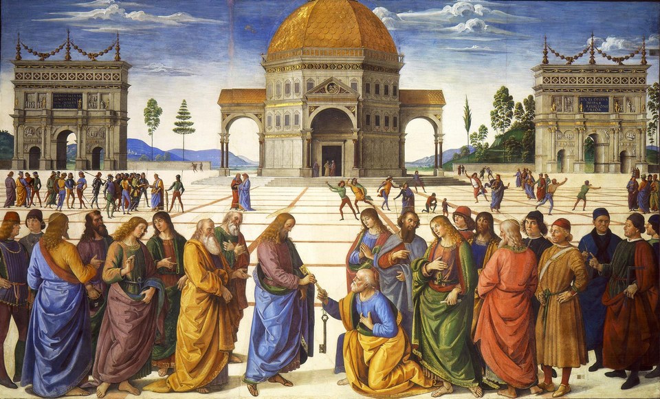 Христос вручает ключи святому Петру, 1481 - 1482