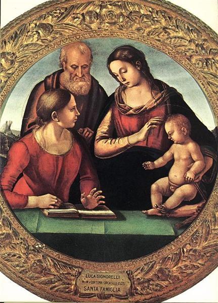 Святое Семейство со святой Екатериной, 1490 - 1492