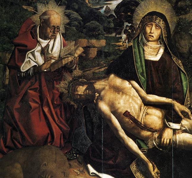 Питà каноника Луи Деспля; (фрагмент), 1490 - Варфоломей Бермеджо