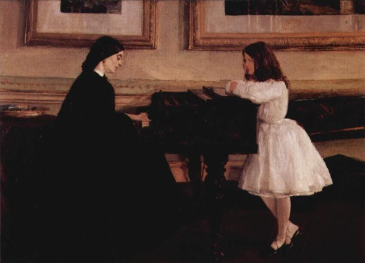 За фортепиано, 1858 - 1859 - Джеймс Макнил Уистлер