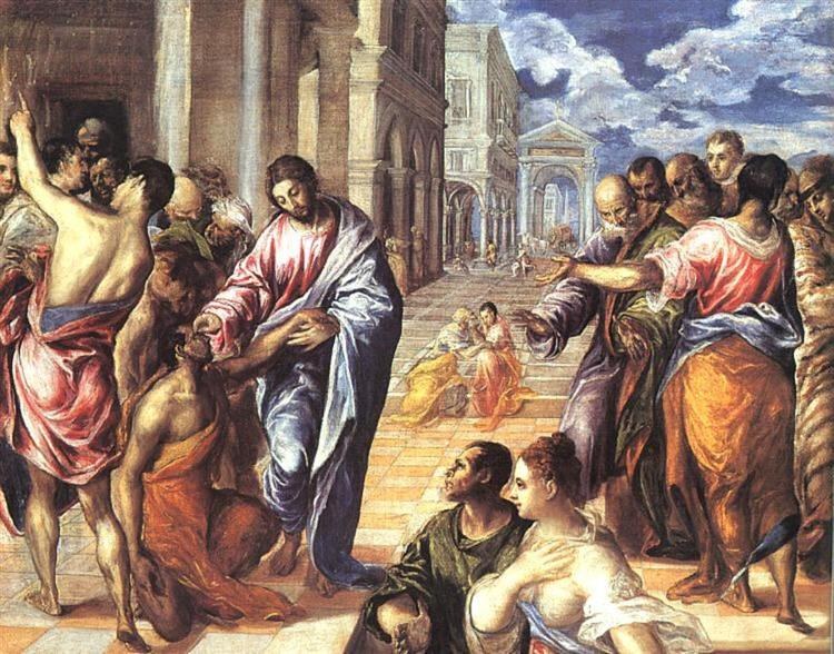 Христос, исцеляющий слепого, 1578