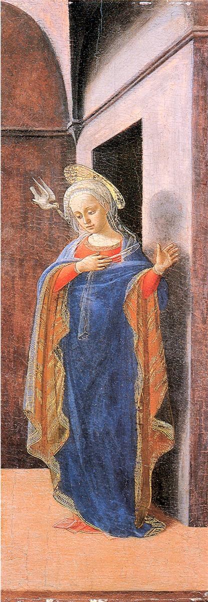 Благовещение, правая створка, 1430