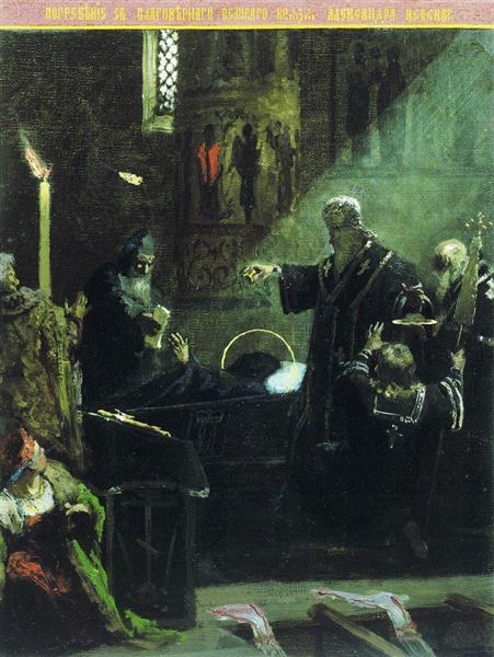 Похороны Александра Невского, 1876 - Генрих Семирадский