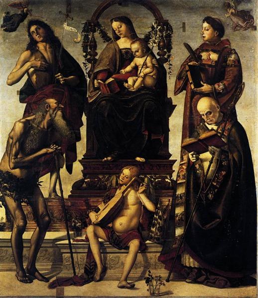 Мадонна с младенцем и святыми, 1484