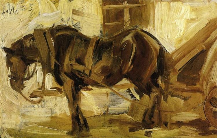 Этюд маленькой лошади, 1905