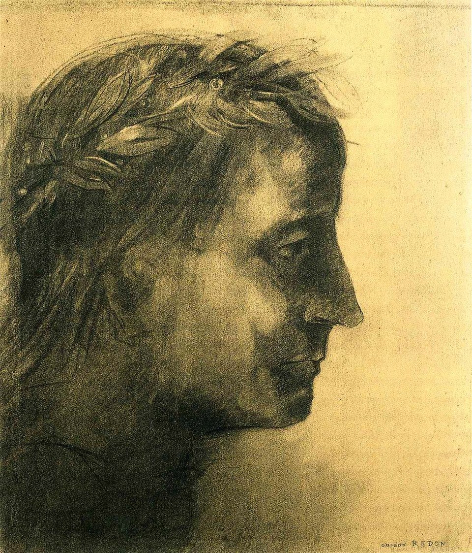 Голова лауреата, c.1875