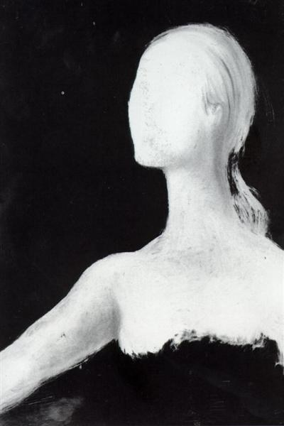 Без названия (Голова женщины; незавершенная), 1981