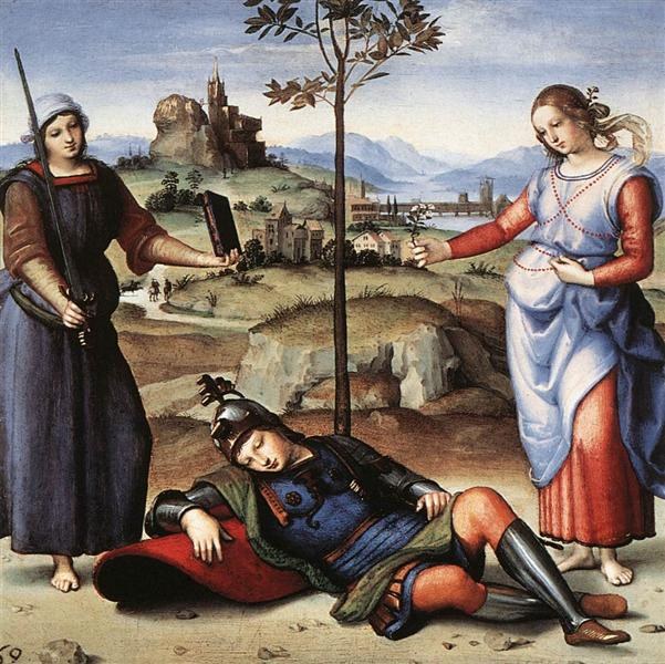 Видение рыцаря, c.1504 - Рафаэль