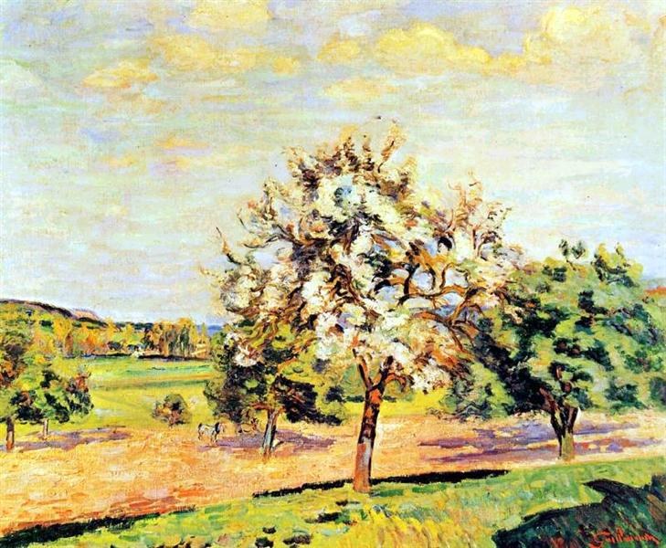 Цветущие яблони, 1889