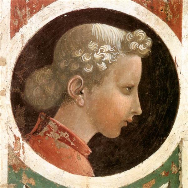 Раундель с головой, c.1435