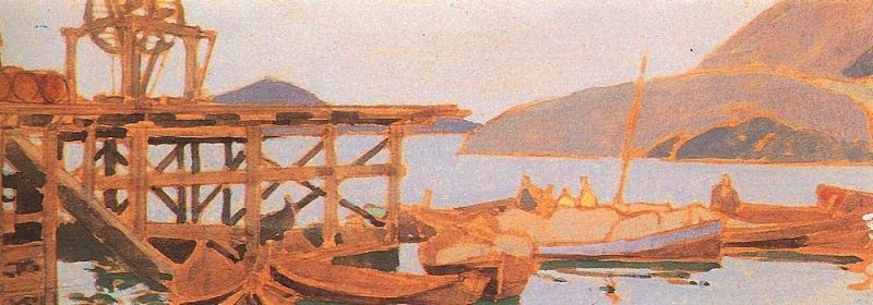 Пристань у фактории на Мурмане. 1900
