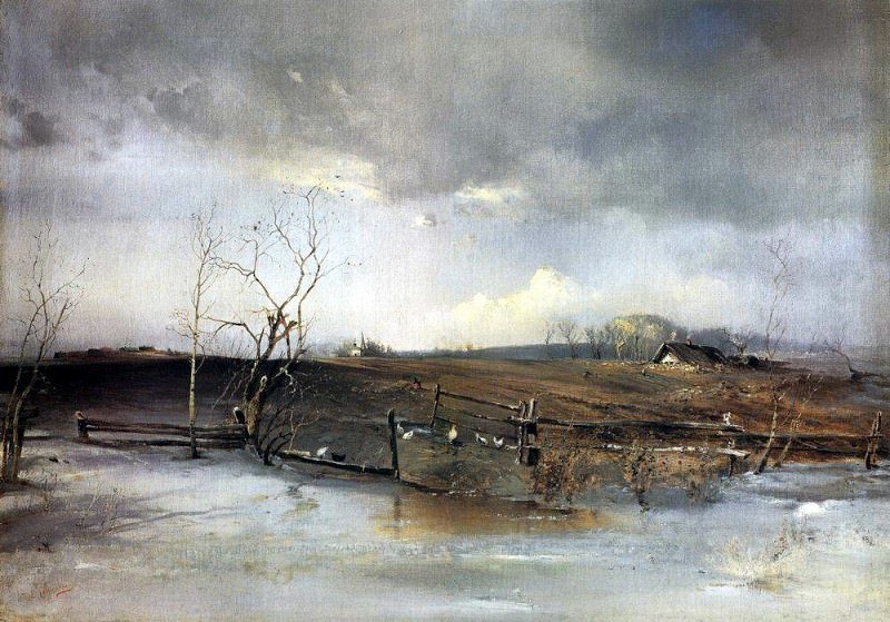Весна. Огороды. 1893
