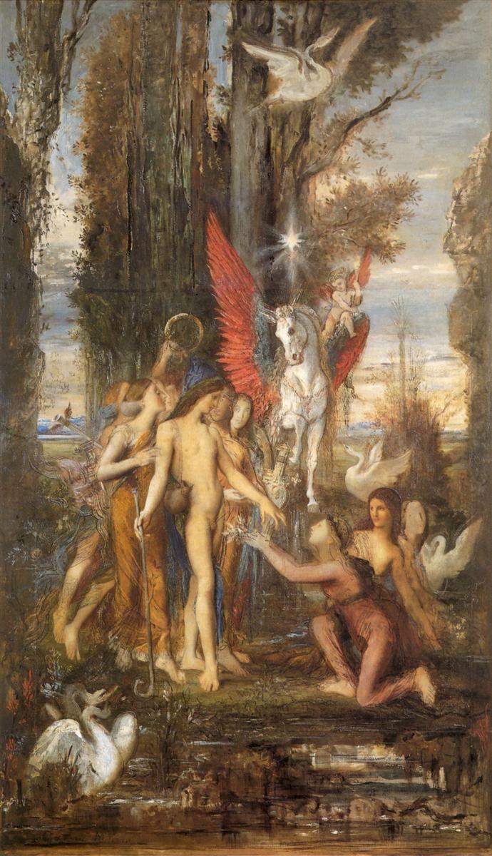 Гесиод и музы, 1860