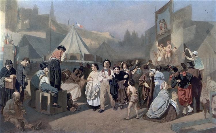 Праздник на окраине Парижа (на Монмартре), 1863 - 1864 - Василий Перов