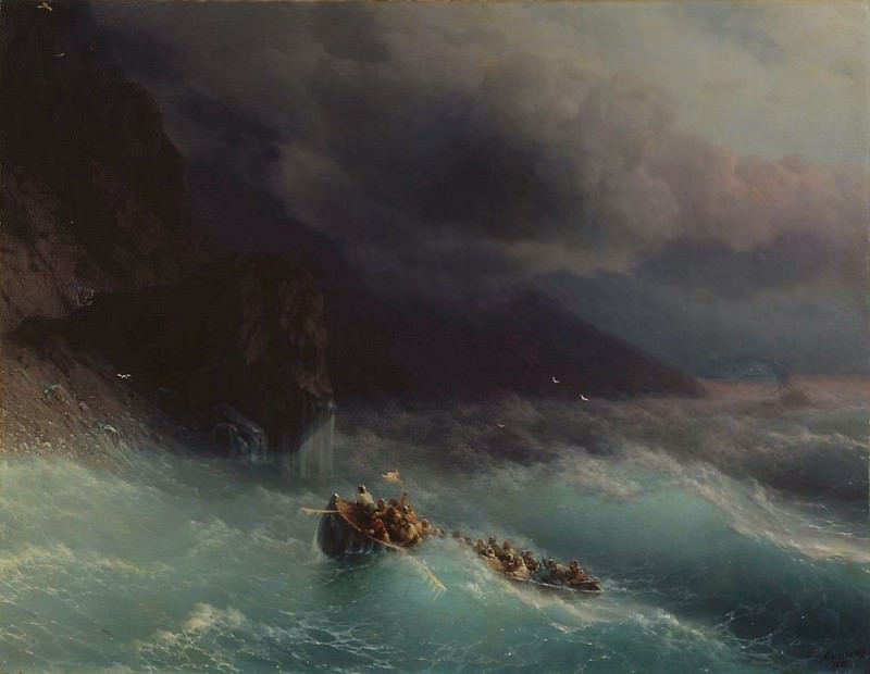 Буря на Чёрном море 1873 134х172