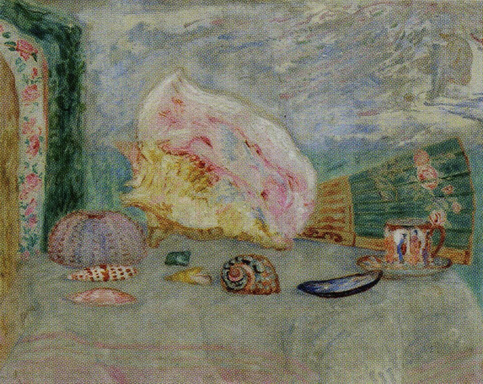 Натюрморт с морскими ракушками