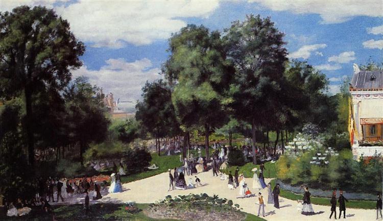 Елисейские поля во время Парижской ярмарки 1867, 1867