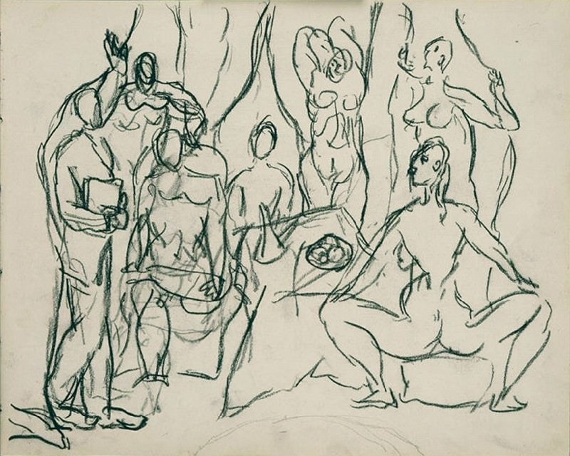 1907 Les demoiselles d – Рtude densemble Е sept personnages cinq demoiselles
