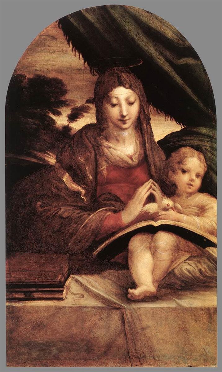 Мадонна с младенцем, c.1525 - Пармиджанино