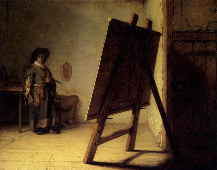 Художник в своей мастерской, c.1628
