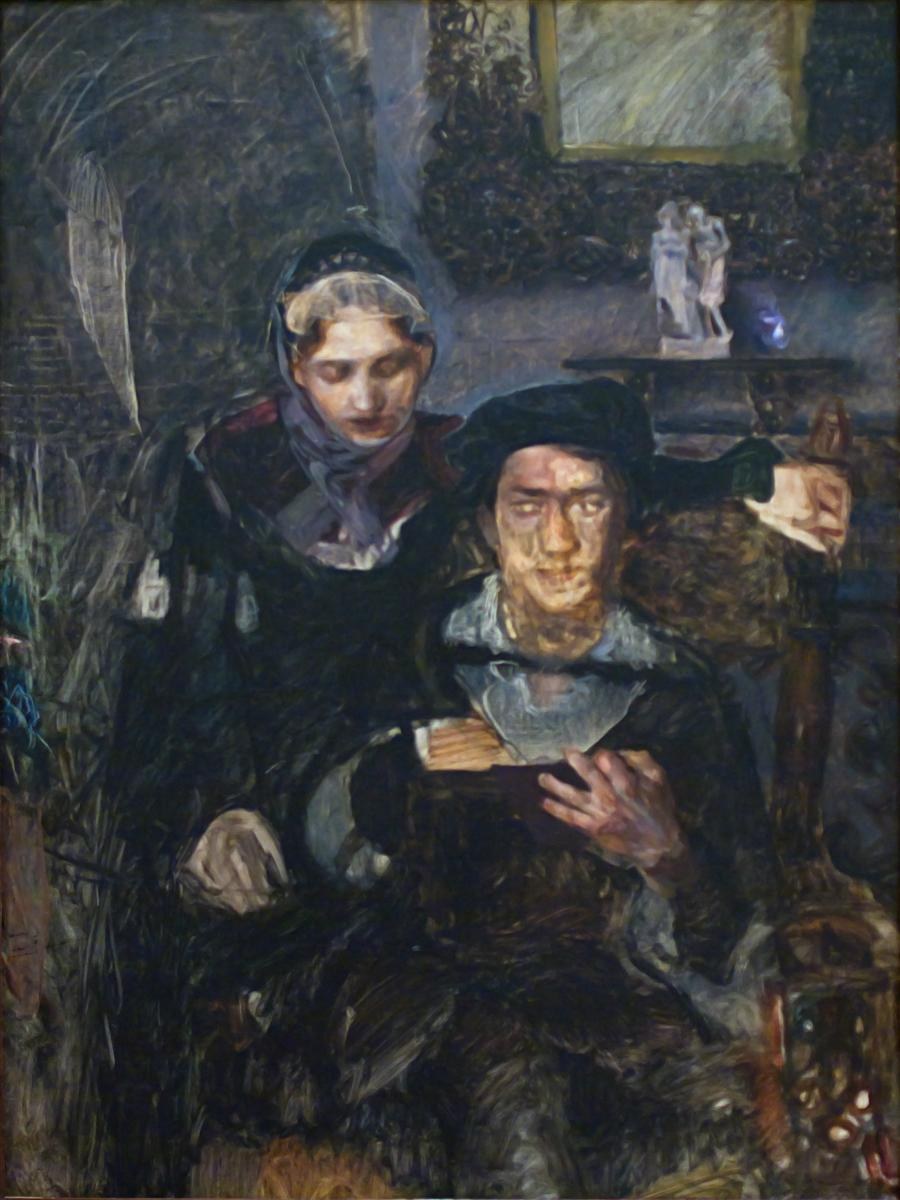 Гамлет и Офелия, 1884 - Михаил Врубель
