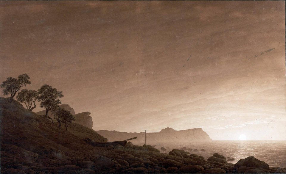 Вид Арконы с восходящей луной, 1803