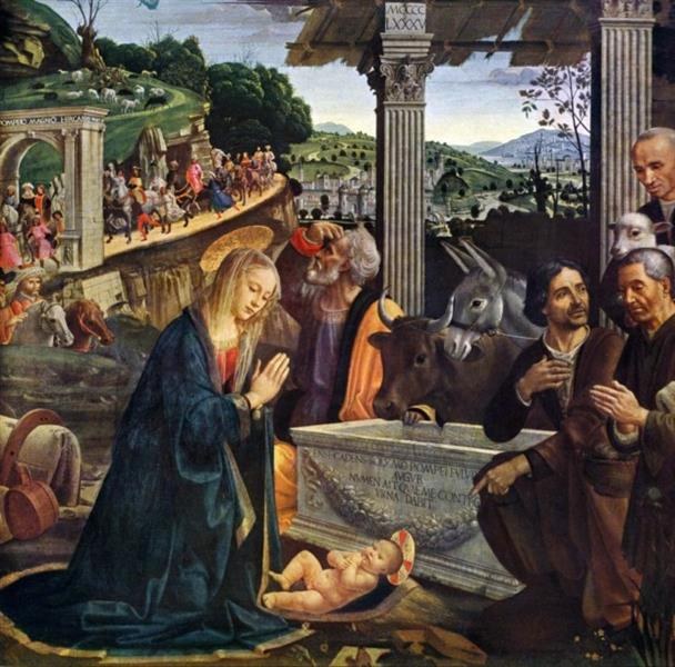 Поклонение пастухов, 1485