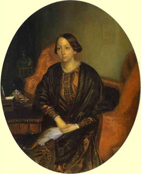 Портрет Амалии Легран, 1846 - 1847 - Павел Федотов