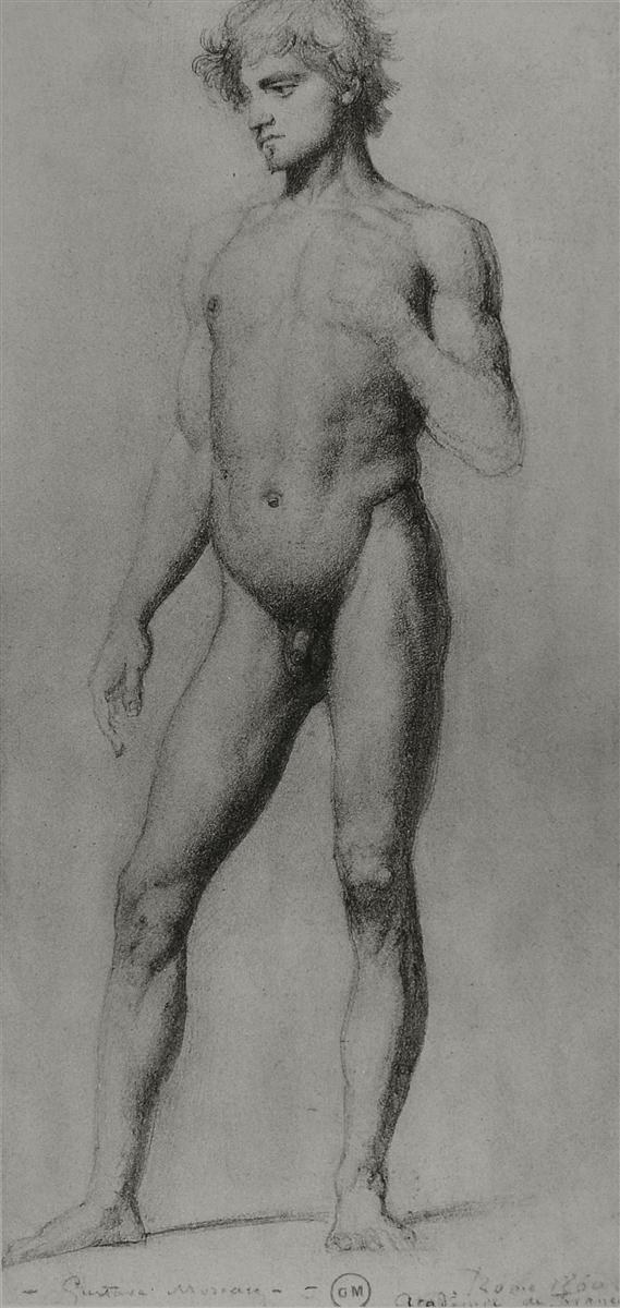Обнаженный мужчина, 1860