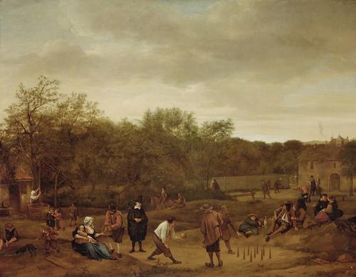Фермеры играют в кегли, 1655