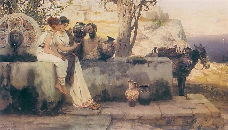 Продавец ваз, 1880 - Генрих Семирадский