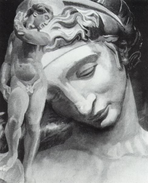 Классическая фигура и голова (незаконченная), 1981 - 1982