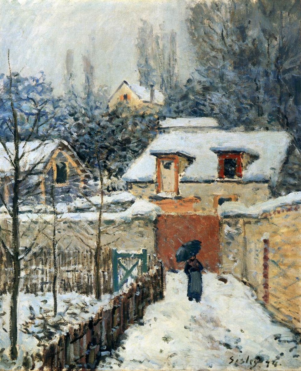 Снег в Лувесьене