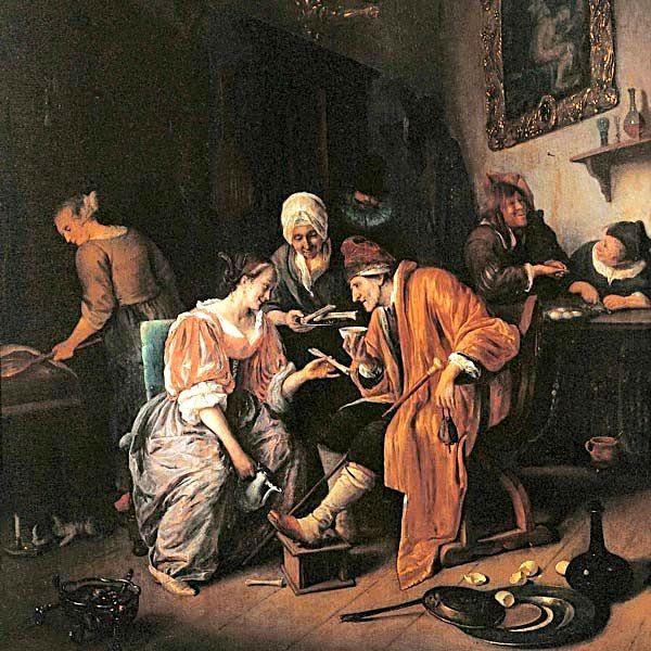 Больной старик, 1660