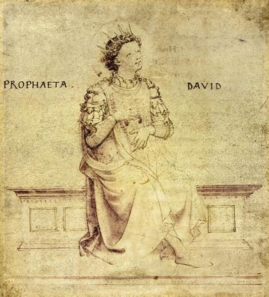 Царь Давид играет на псалтири, c.1430 - Фра Анджелико