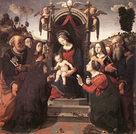 Мистическое бракосочетание святой Екатерины Александрийской, 1493