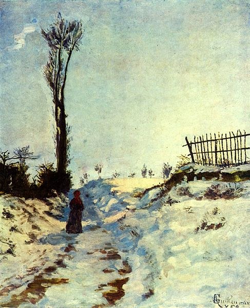 Лощина в снегу, 1869