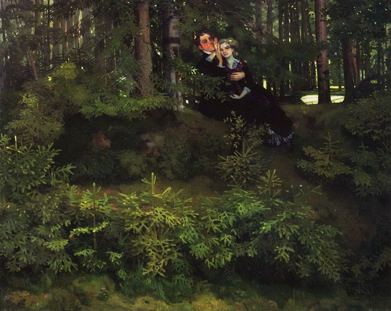 В лесу