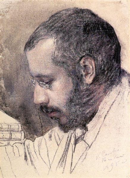 Портрет художника А. Бенуа, 1895 - Константин Сомов