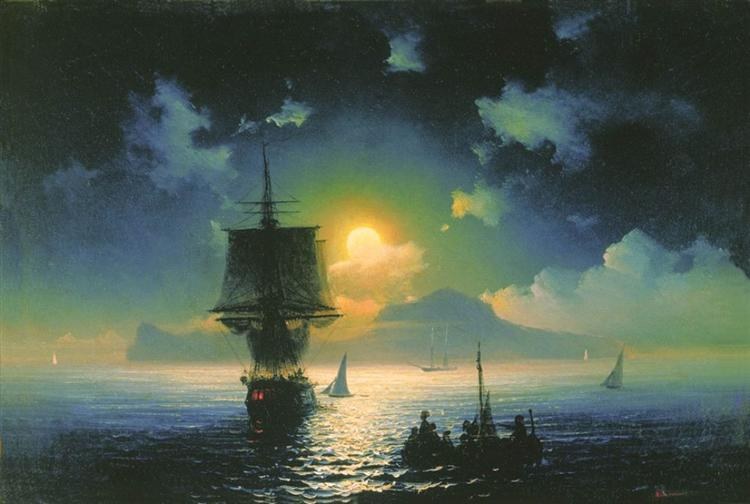 Лунная ночь на Капри, 1841