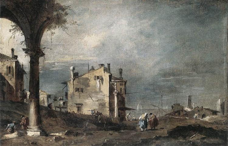 Каприччио с венецианскими мотивами, 1760