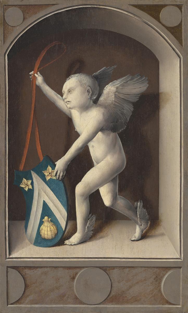 Путто с гербом Жака Конена, c.1513 - Бернар Ван Орлей