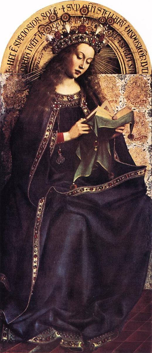 Гентский алтарь, Дева Мария, 1426 - 1429