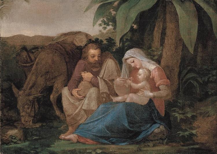 Отдых в бегах, 1800