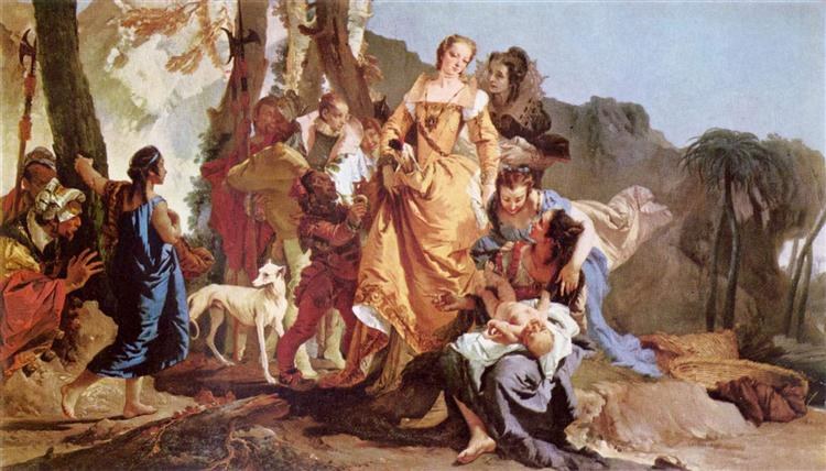 Нахождение Моисея, c.1730