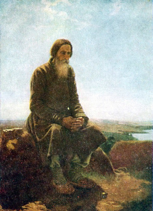Крестьянин в поле. 1876 Х.