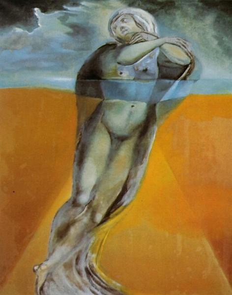 Фигура в воде - По рисунку Микеланджело «Воскресение Христа», 1982