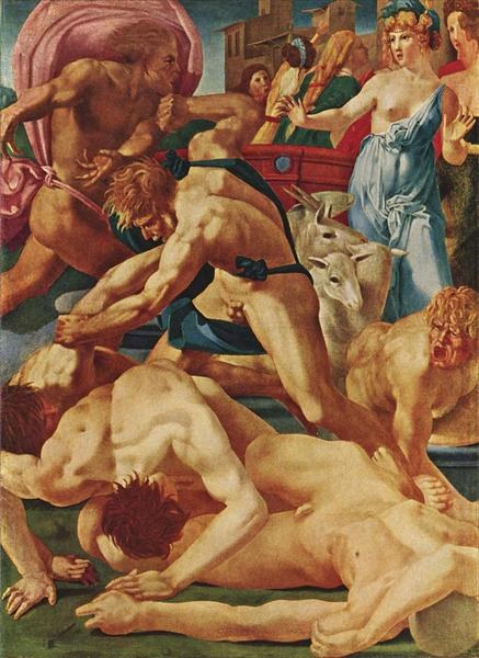 Моисей защищает дочерей Иофора, 1523