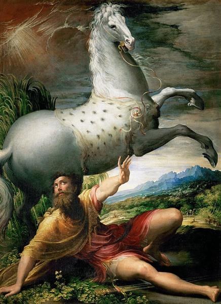 Обращение Святого Павла, 1527 - 1528 - Пармиджанино