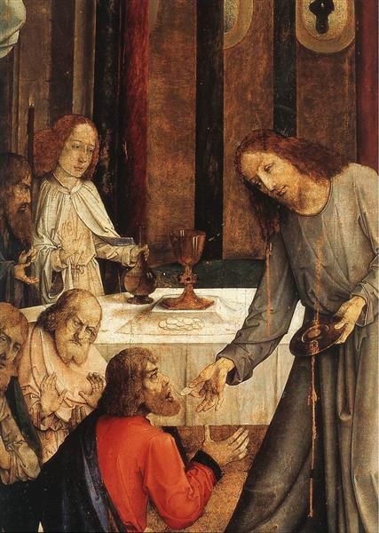 Евхаристический алтарь (фрагмент), 1467 - Юстус ван Гент